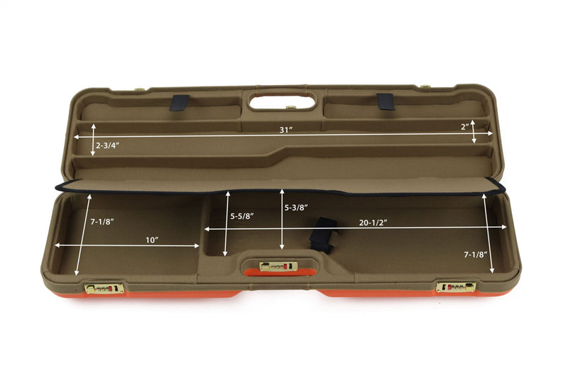 Negrini WINGS Khaki Blaze OU/SxS Deluxe Hunting Combo Shotgun Case – 1621BLXP/6275