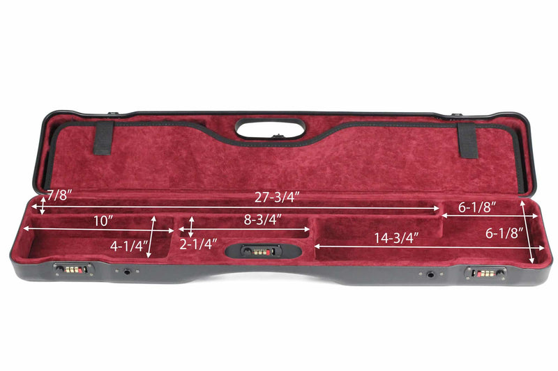 Negrini Compact Single Shot Rifle Case – 24″ Barrel + Scope Compartment – 16407LR-RIFLE/5644