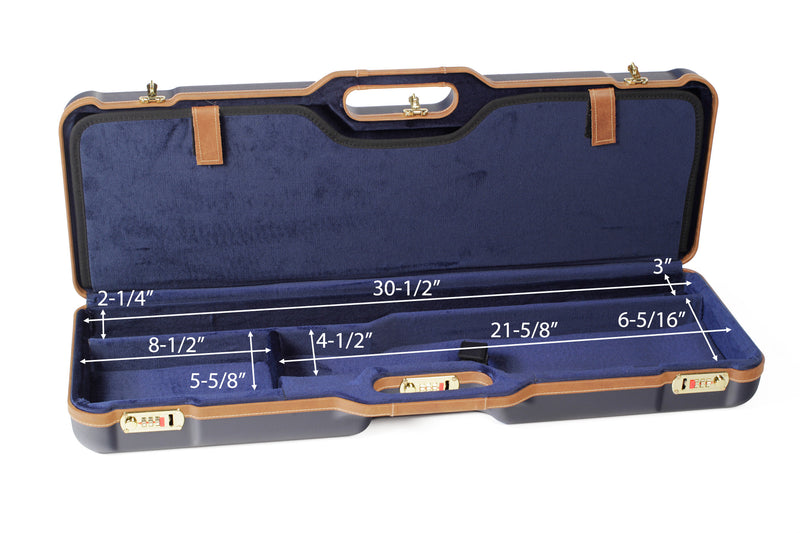 Negrini Two OU/SxS Deluxe Shotgun Hunting Skeet Travel Case 1670LX/4973 - Sporting Classics Store