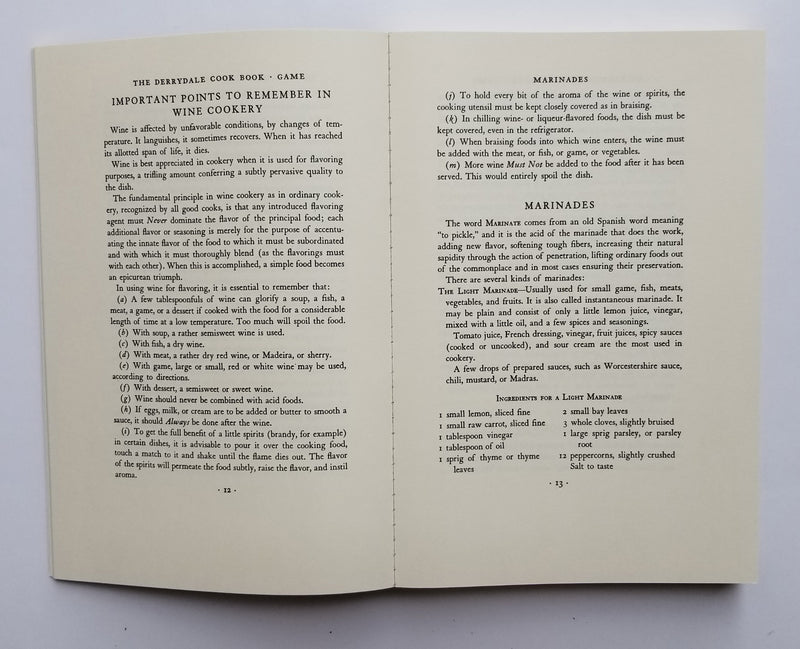 The Derrydale Game Cookbook