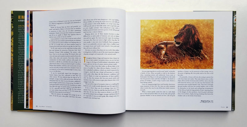 King of Beasts: A Study of the African Lion - Deluxe Edition - Signed by John Banovich