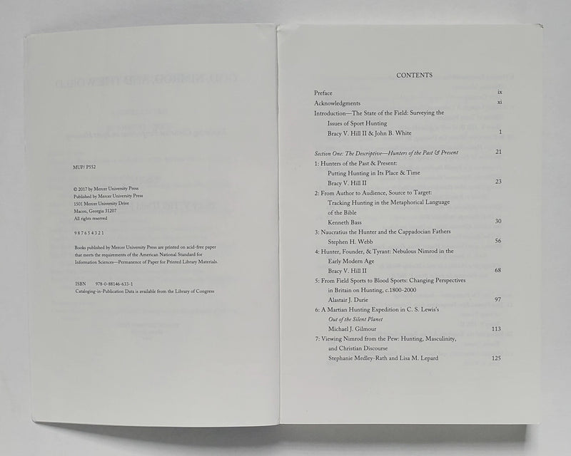 God, Nimrod, and the World: Exploring Christian Perspectives on Sport Hunting