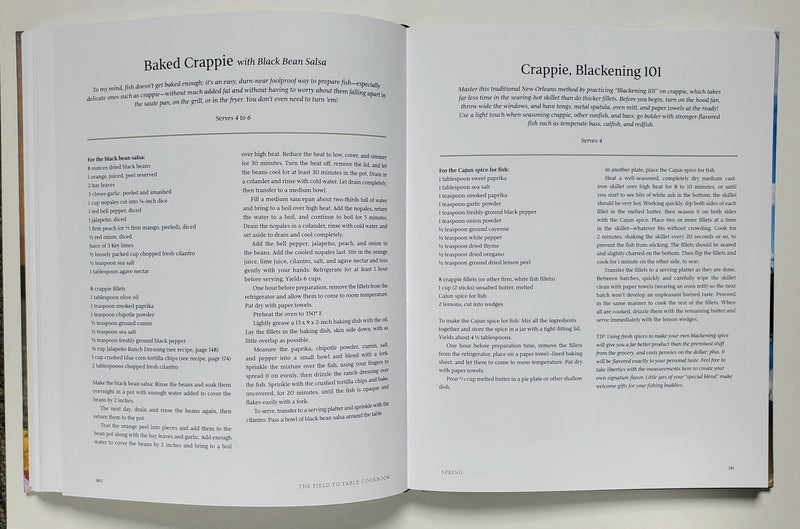 The Field to Table Cookbook: Gardening, Foraging, Fishing, & Hunting