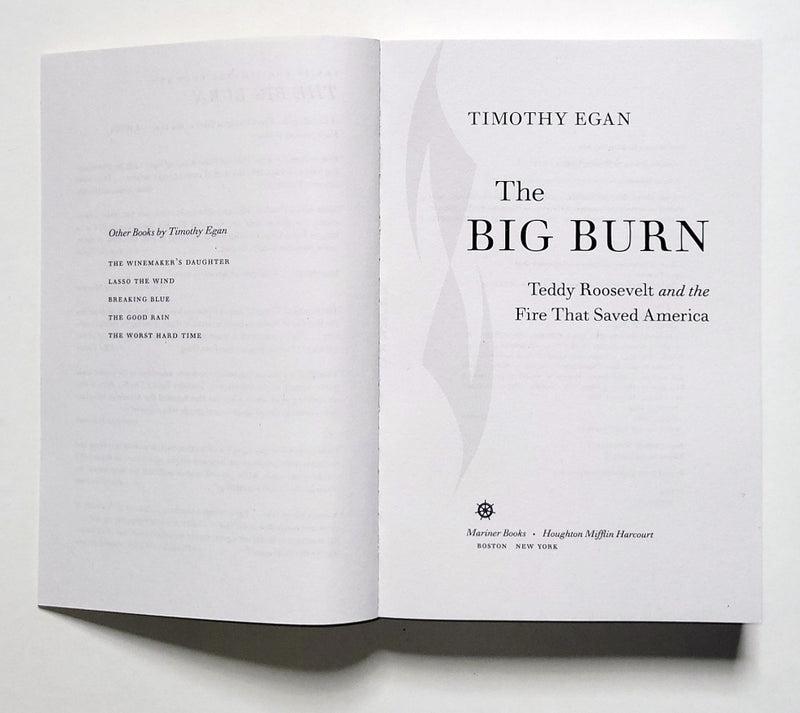 The Big Burn: Teddy Roosevelt and the Fire that Saved America