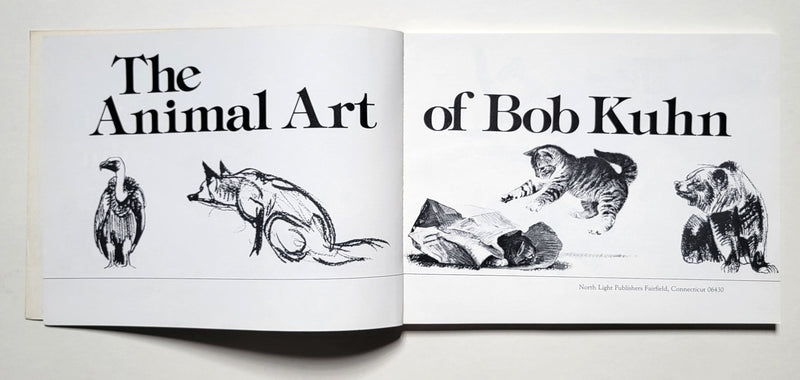 The Animal Art of Bob Kuhn: Softcover, First Edition, unsigned