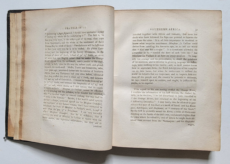 An Account of Travels into the Interior of Southern Africa in the years 1797 and 1798