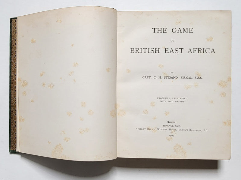 The Game of British East Africa