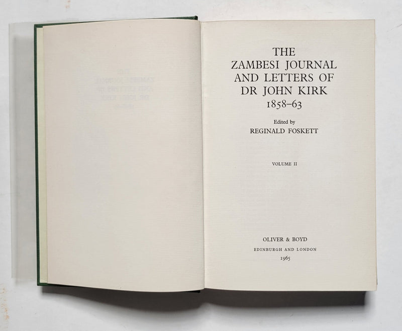 The Zambesi Letters and Journal of Doctor John Kirk