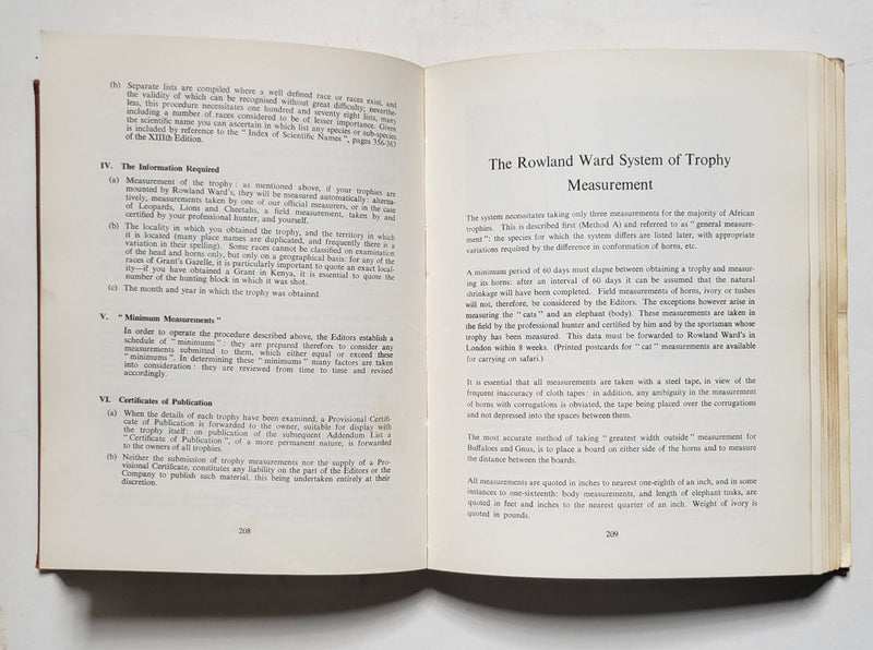 Rowland Ward’s Records of Big Game (Africa)