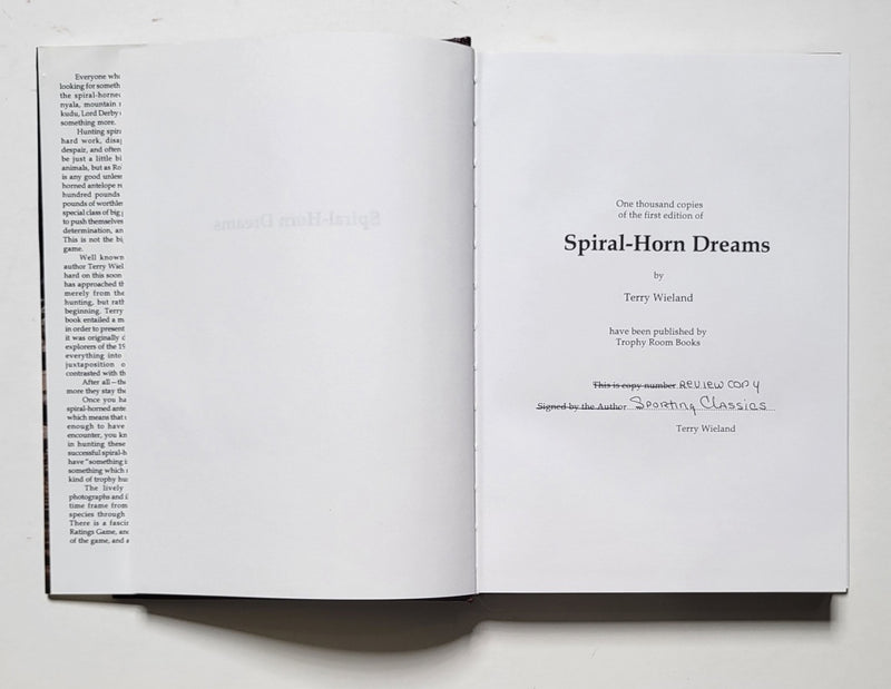Spiral-Horn Dreams