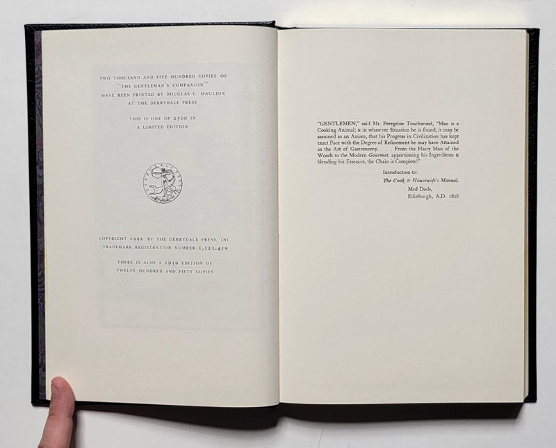 The Gentleman's Companion: Exotic Cookery and Drinking Books
