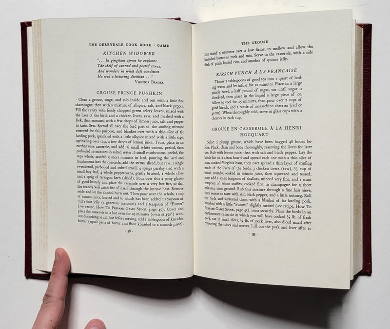 The Derrydale Cook Book of Fish and Game Volume I and Volume II