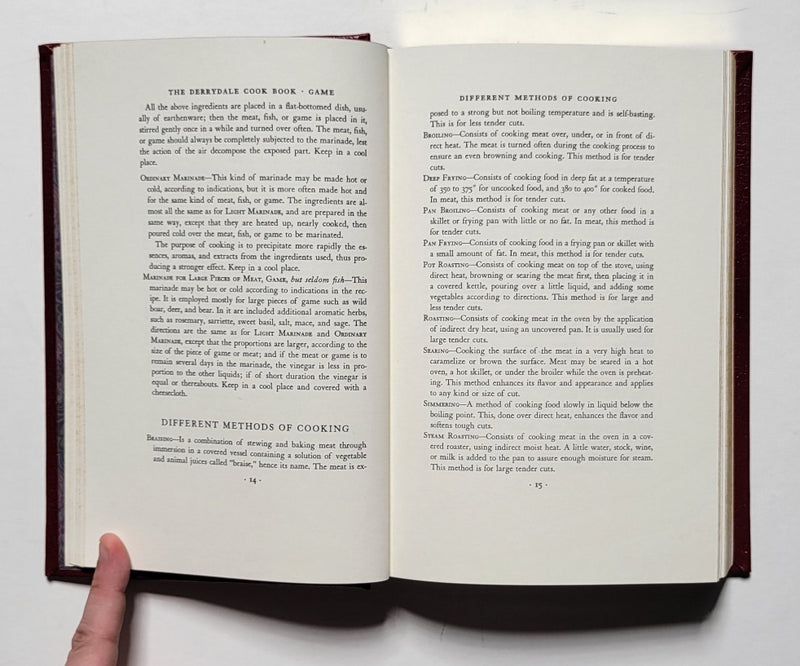 The Derrydale Cook Book of Fish and Game Volume I and Volume II
