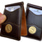 Dark Brown Money Clip/Wallet (USA Medallion)