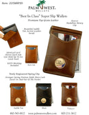 Dark Brown Money Clip/Wallet (USA Medallion)
