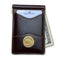 Dark Brown Money Clip/Wallet (Bass Medallion)