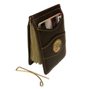 Dark Brown Wire Clip Wallet (USA Medallion)