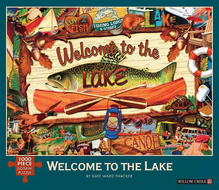 Welcome to the Lake 1000 Piece Jigsaw Puzzle    NEW!