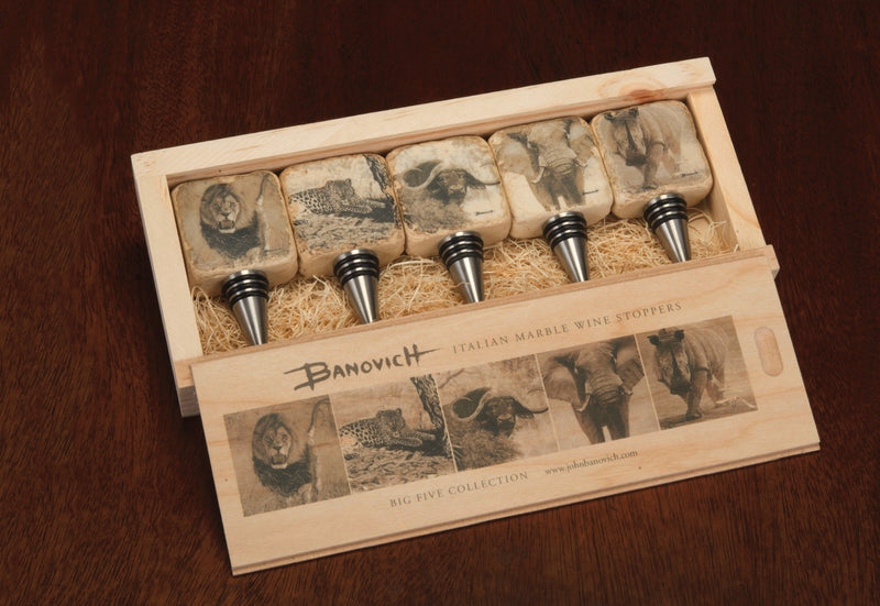 Banovich Wine Stoppers The African Big Five Collection - Sporting Classics Store