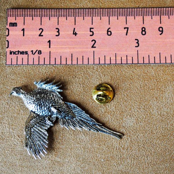 Large Pheasant Pewter Pin - Sporting Classics Store