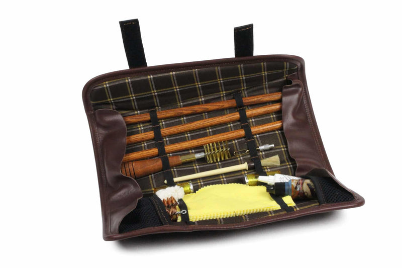 Sporting Leather Wood Shotgun Cleaning Kit