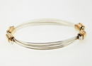 Two-tone 3-strand Lightweight Bracelet
