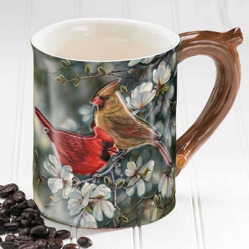 Cardinals and Magnolias Mug