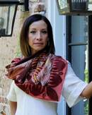 Aloe and Gecko Silk Scarf