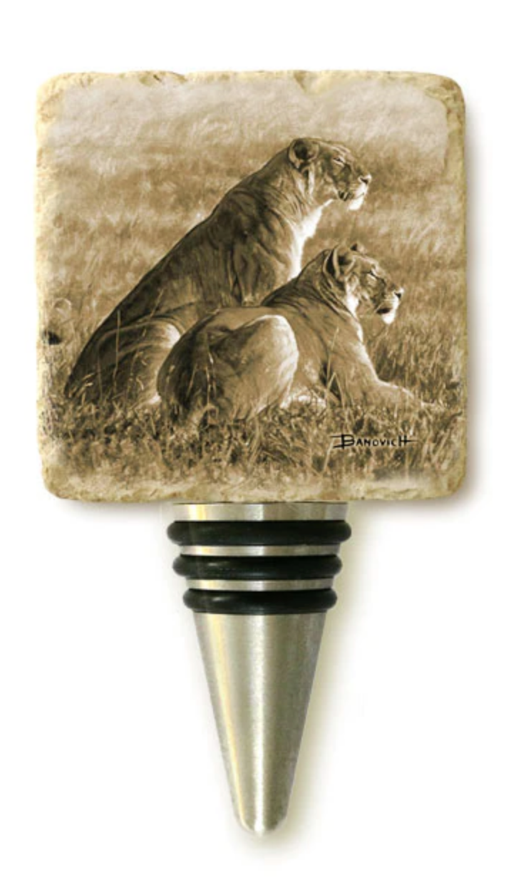 Banovich Wine Stoppers: Lion Collection