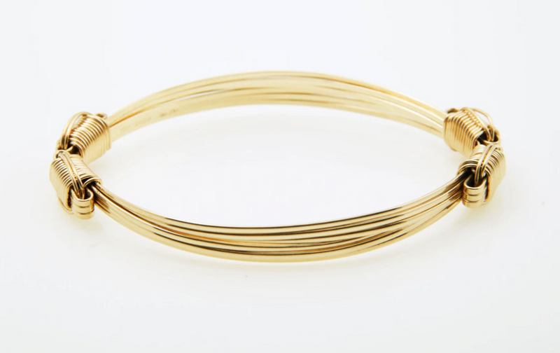 14KT Solid Gold 3-strand Lightweight Bracelet