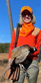 McKenna Quinn Blaze Orange Quail Scarf