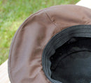 Waxed Cotton Ladies Hat - Brown