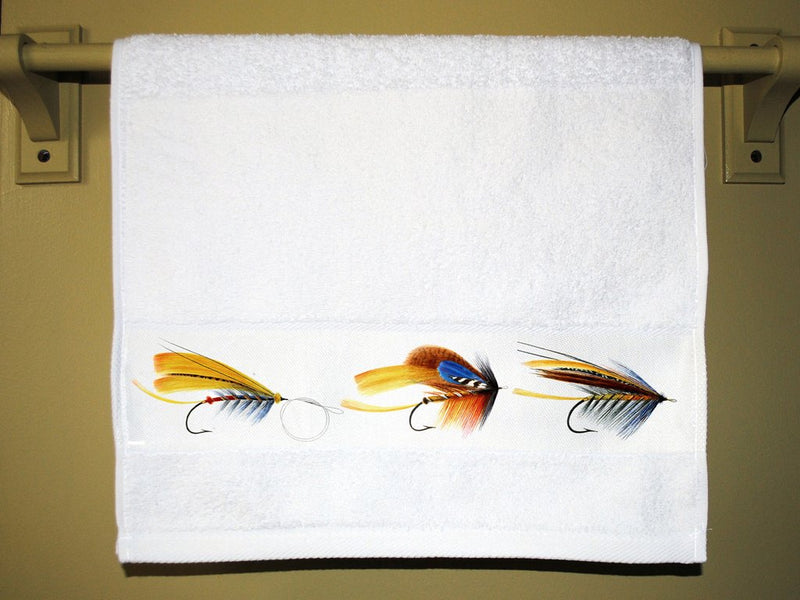 Fishing Flies Hand Towel